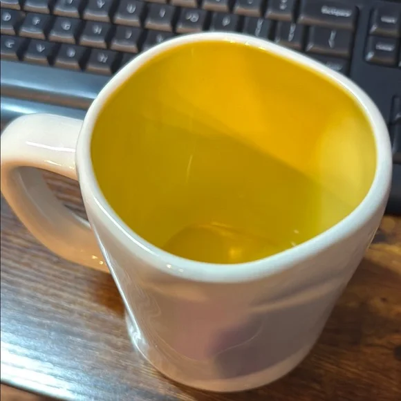 Rae Dunn Bunny Hugs Rabbit White Mug 19 Oz. NWT NEW WITH TAG - Picture 2 of 3